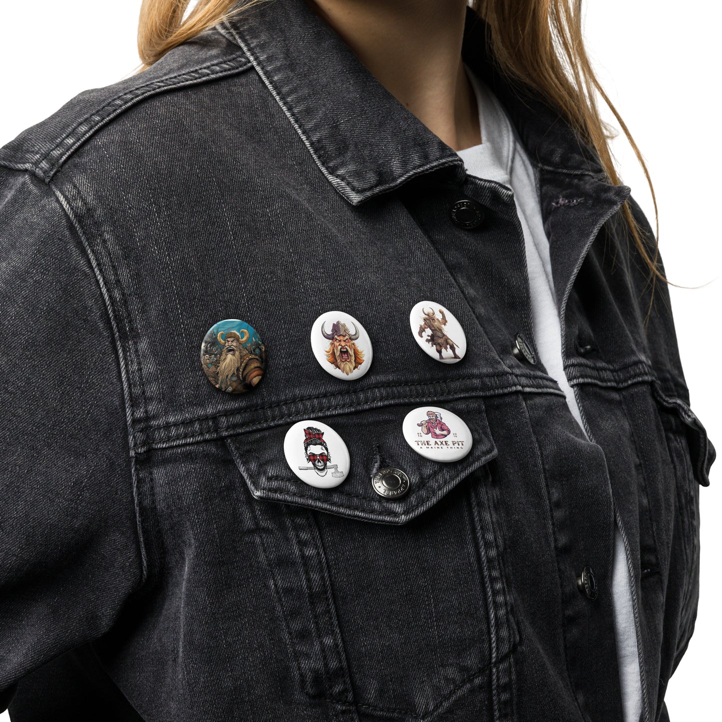 Viking Button Pin Set (x5)