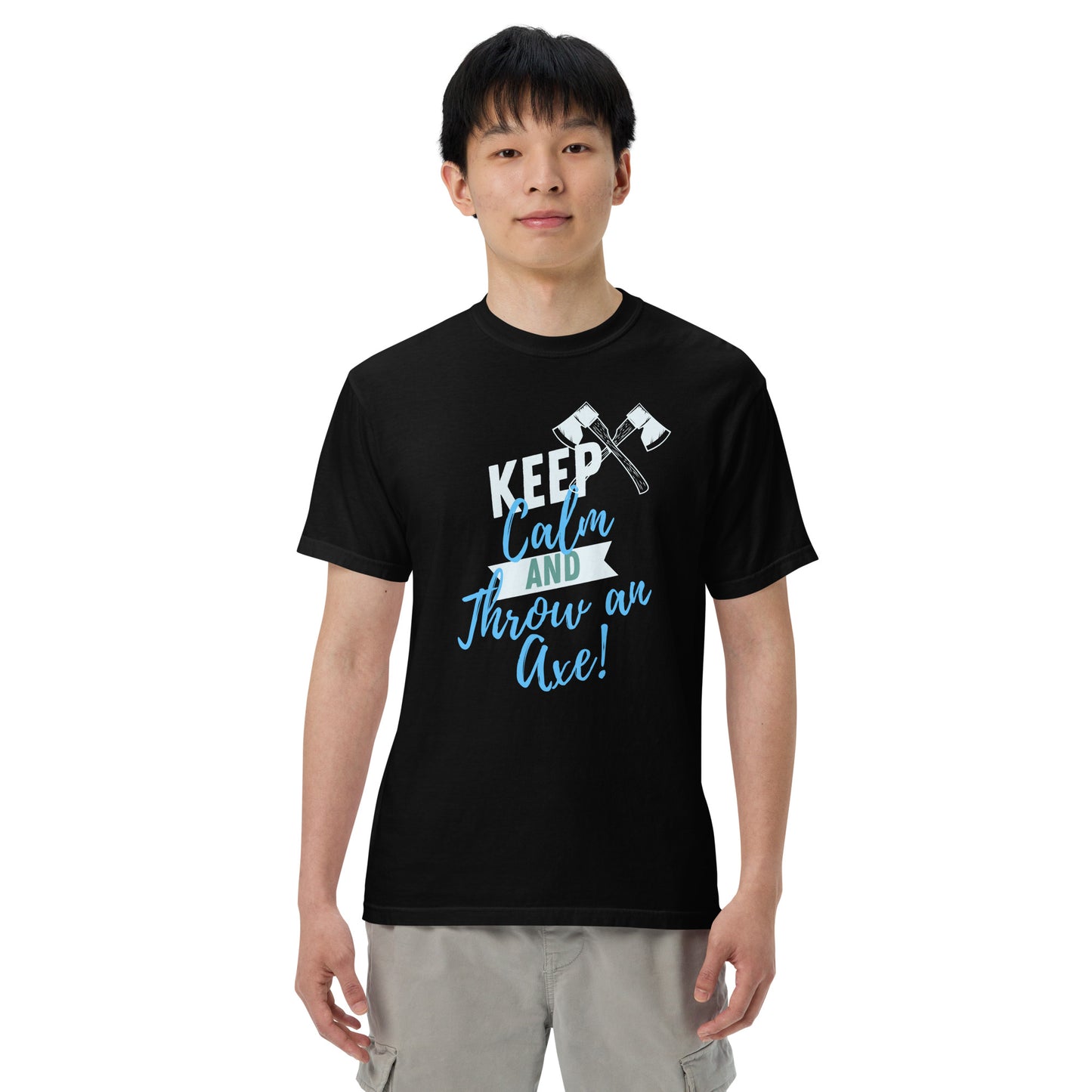 Keep Calm and Thrown an Axe heavyweight t-shirt