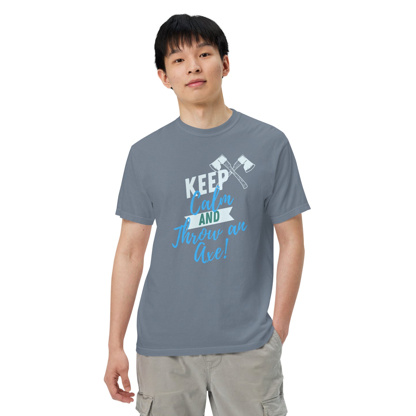 Keep Calm and Thrown an Axe heavyweight t-shirt