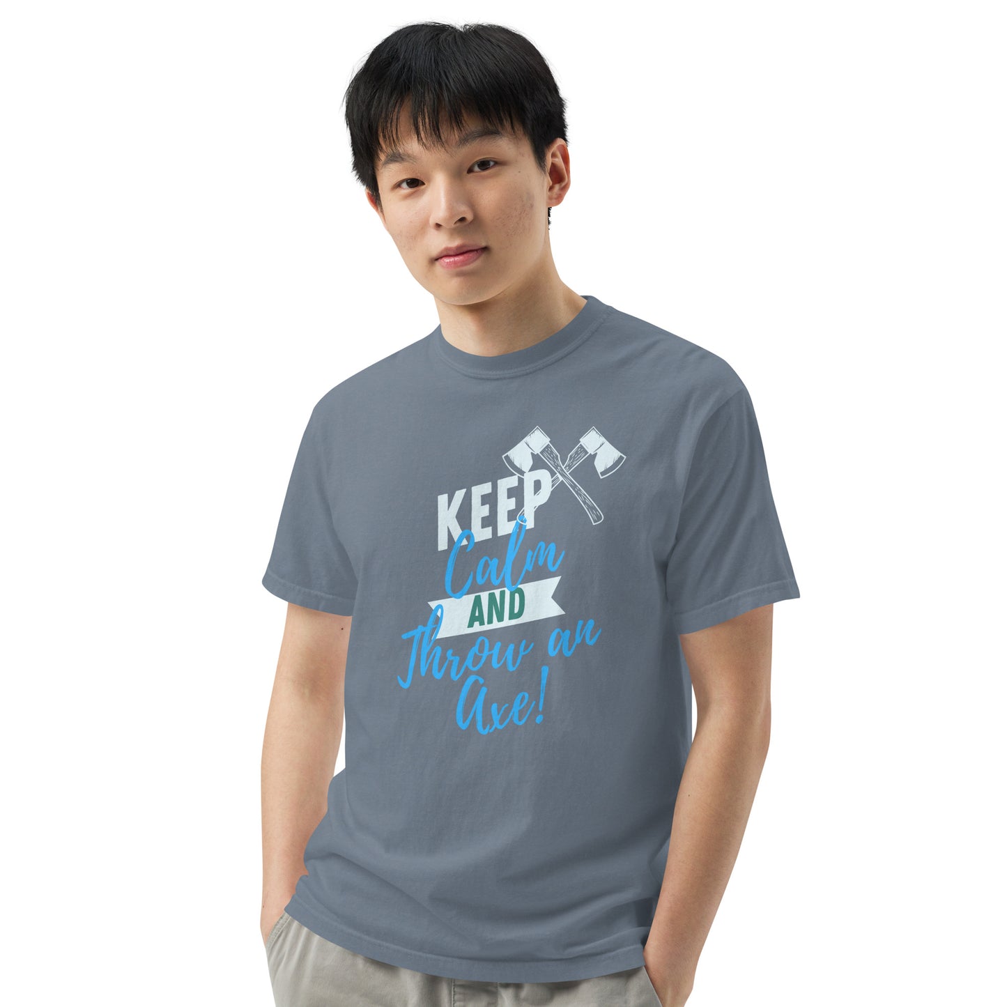 Keep Calm and Thrown an Axe heavyweight t-shirt