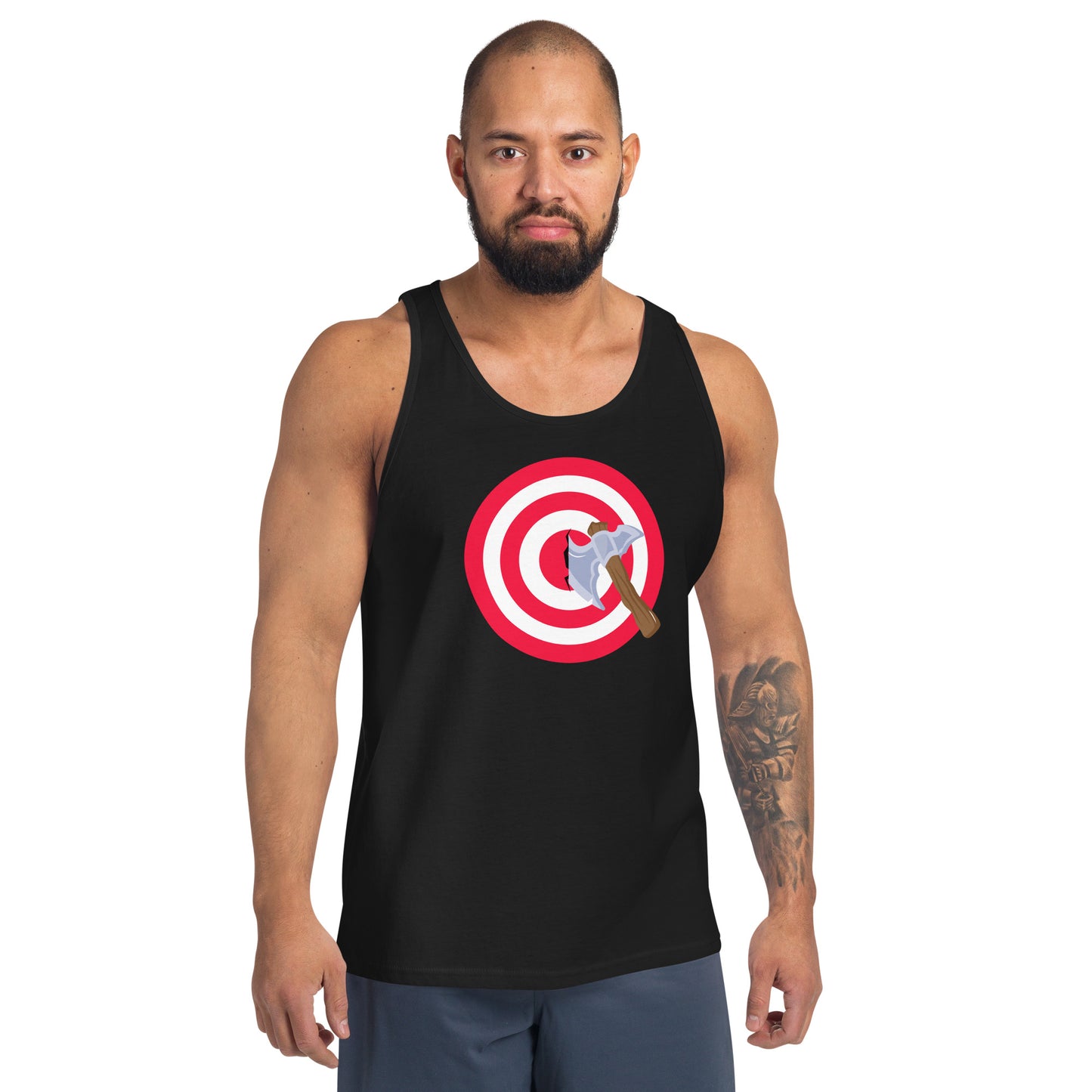 Axe Throwing Bullseye Tank Top