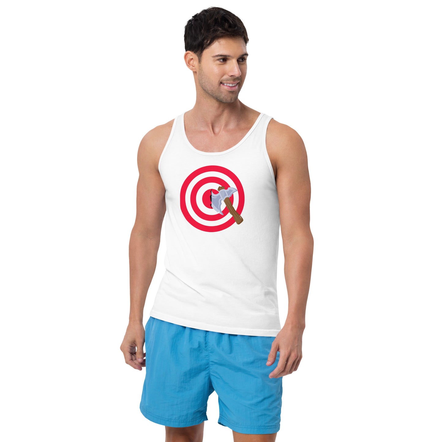 Axe Throwing Bullseye Tank Top