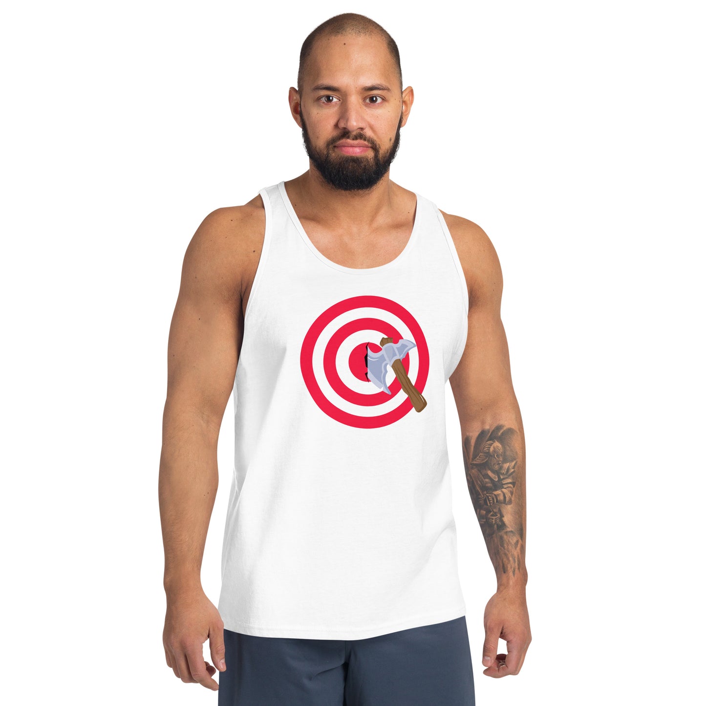 Axe Throwing Bullseye Tank Top